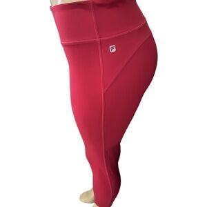Fuchsia High-Waisted Leggings